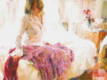 Pretty Girl MIG 44 Impressionist Oil Paintings
